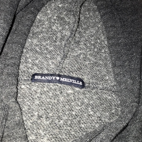 Brandy Melville crop top hoodie - Picture 2 of 2